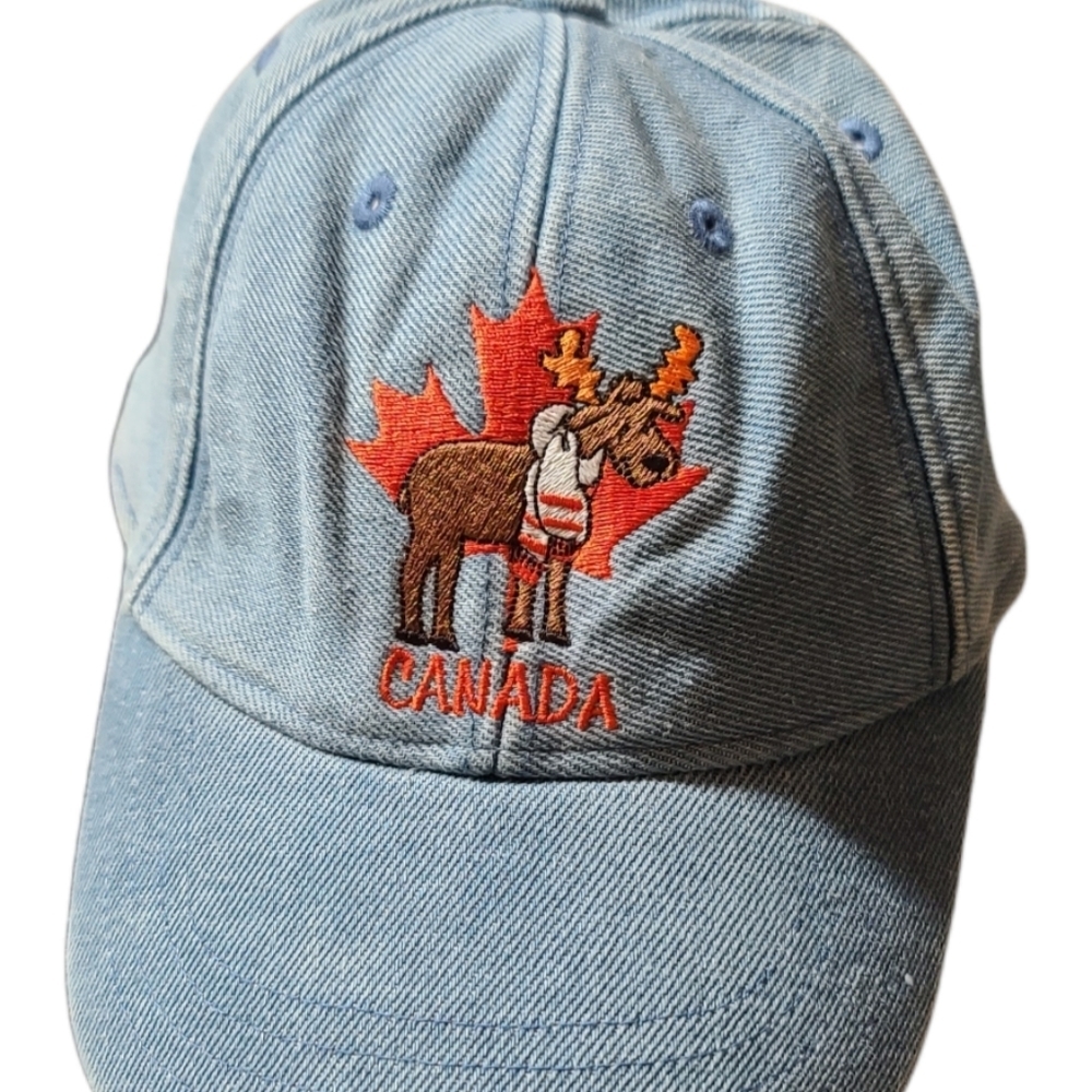 Canada Embroidered Vintage Denim Hat Snapback